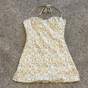 La Hearts Floral Halter Dress